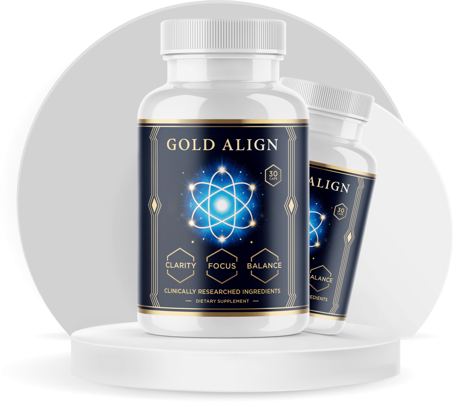 Gold Align supplement jar